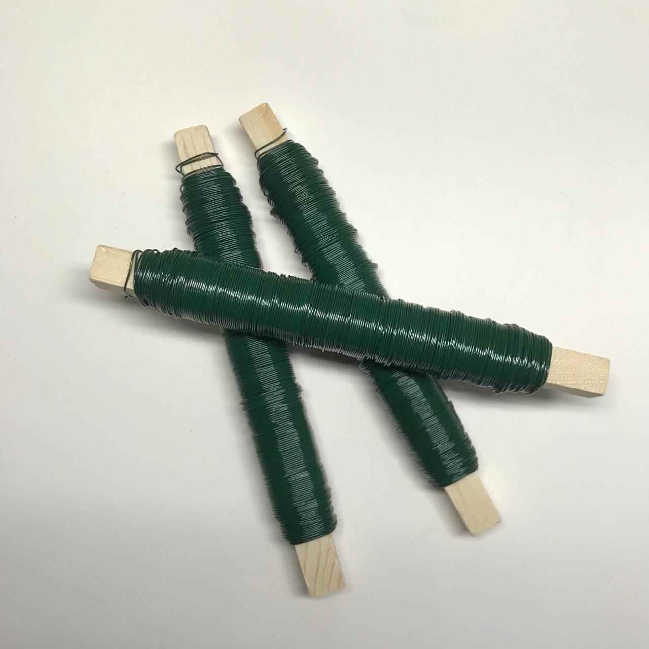 厂家现货可重复使用绿色细铁丝软铁丝园艺丝圣诞花丝木棒手工艺丝