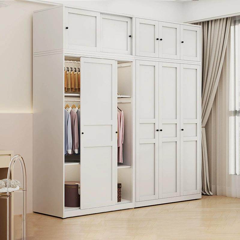 家用卧室衣柜组合儿童衣橱铁艺无甲醛衣物收纳柜落地衣帽间储物柜