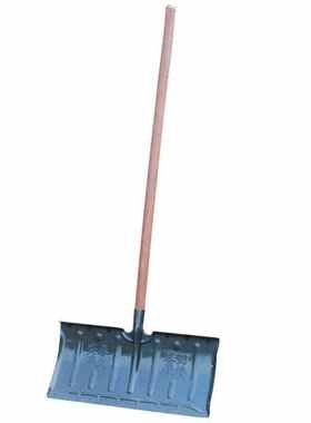 元汗PLA222除雪铲灰色淬火一体版1.4米槐木柄全钢推雪铲锰钢除雪