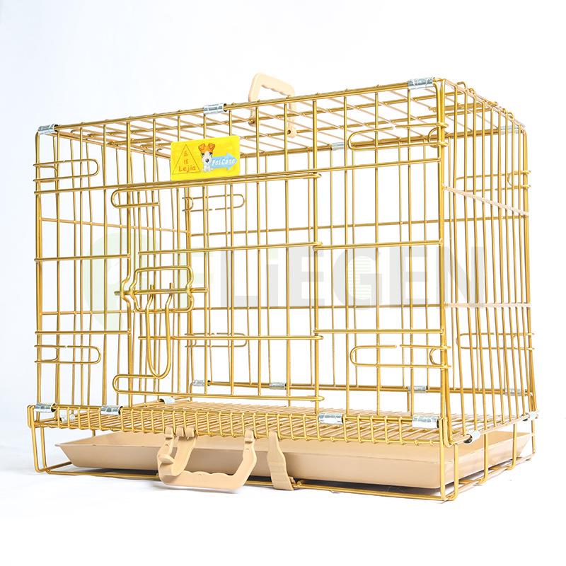 小型犬泰迪纳米烤漆笼子带厕所宠物猫笼兔笼金毛宠物便携笼狗笼