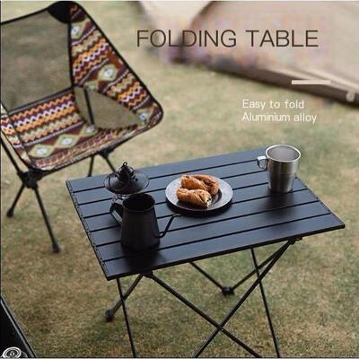 aluminium alloy camping table Portable foldable and chairs0
