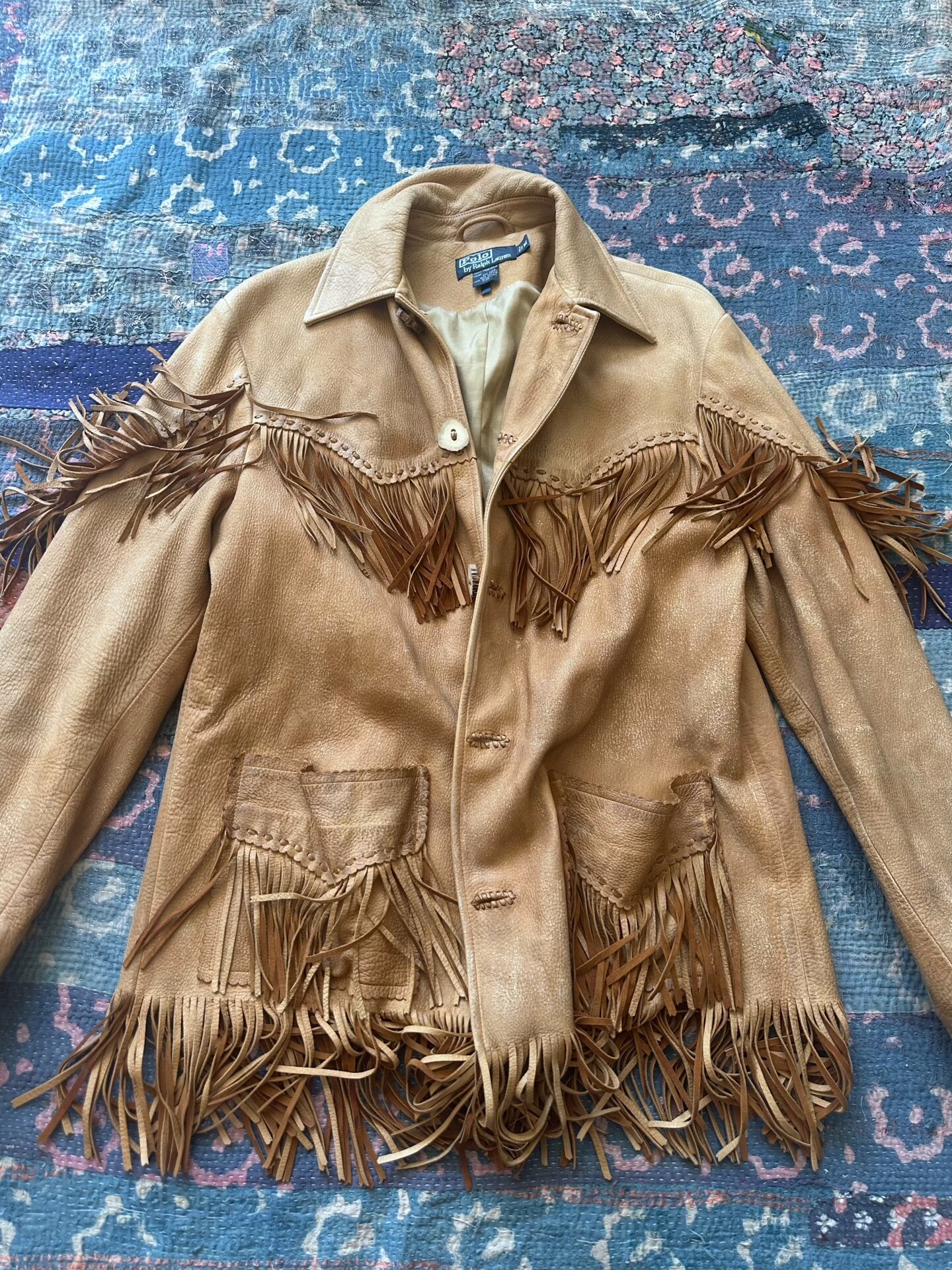 Polo Ralph Lauren Vintage Suede Fringe Jacket