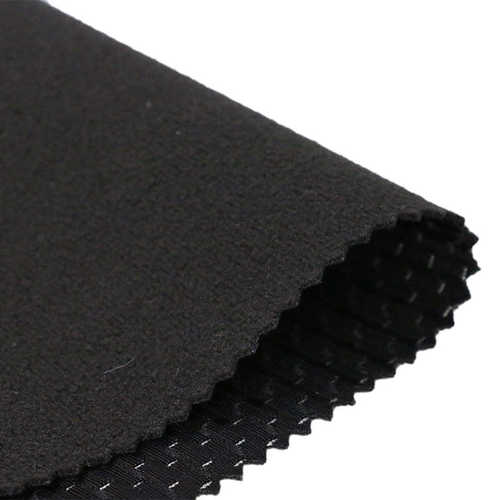 厂家供应莱卡洞洞网布贴摇粒绒复合银膜防寒防风保暖滑雪服面料