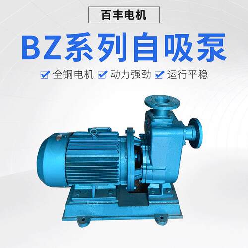 大流量高扬程抽水泵灌溉泵厂家BZ系列单吸自吸式离心泵