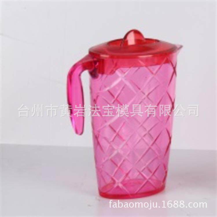 大容量塑料冷水壶凉水壶耐热耐高温家用带刻度量杯冷水壶模具