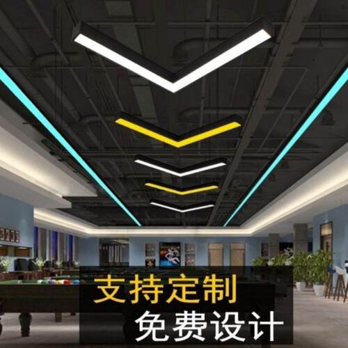 LED箭头灯办公室健身房走廊过道装饰吊线灯工作室简约造型氛围灯