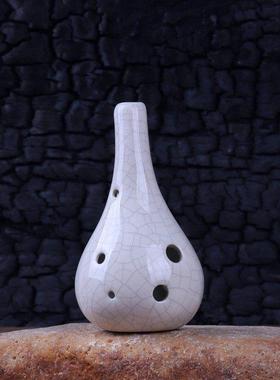 正品六孔陶笛乐短中音6C调ACac长嘴嘴熏烧专业演奏款吹奏器陶笛孔