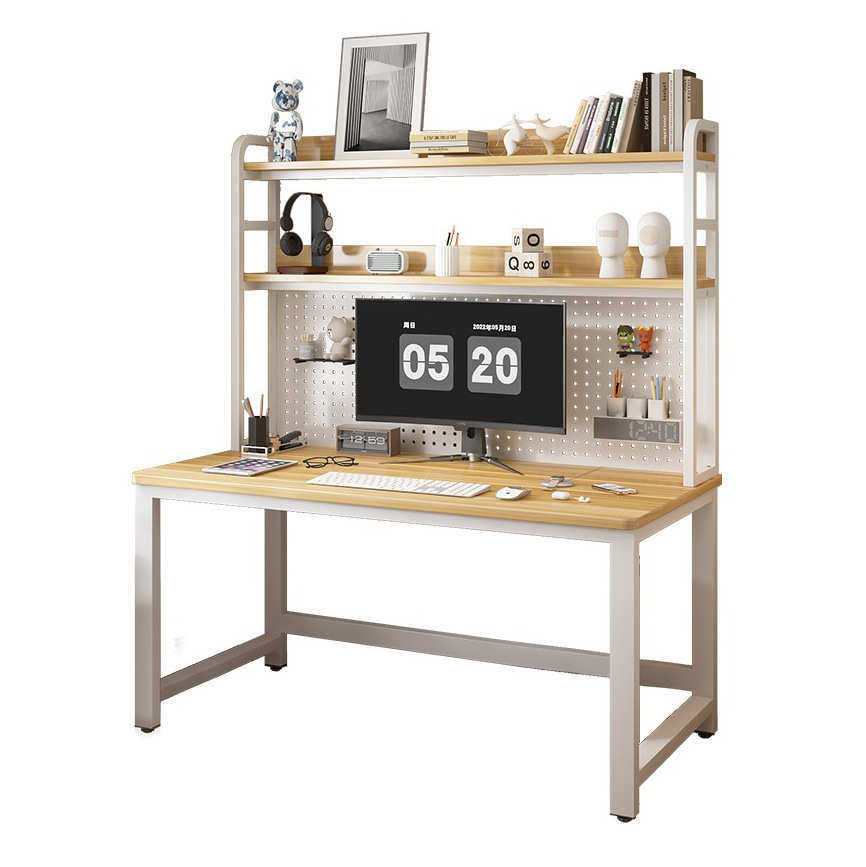 书桌学生家用书桌书架一体台式电脑桌组合洞洞板卧室学习桌子,住宅家具,电脑桌,淘宝优惠券,粉丝福利购,淘宝优惠卷