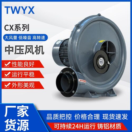 全风CX-100A中压透浦式鼓风机1.5kw离心式交流鼓风机锅炉中压风机