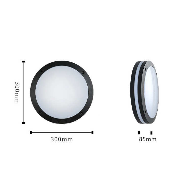 LED户外防潮灯外壳 led室外吸顶灯300*H85 18W20W屋檐走廊