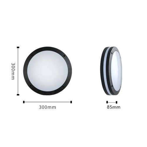 LED户外防潮灯外壳 led室外吸顶灯300*H85 18W20W屋檐走廊