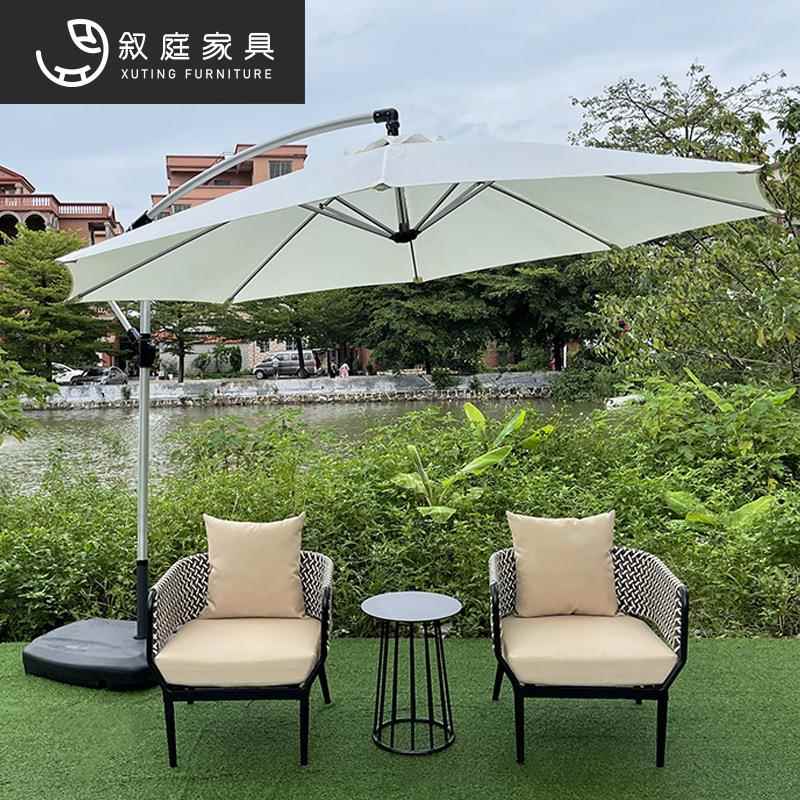 叙庭22-7-2-4室外花庭院休闲园藤台编椅子户外露阳简台约茶几藤椅