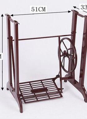 管车机架缝纫机老用式家钢脚踏钢管JA2-1空心机架复古衣脚架桌腿