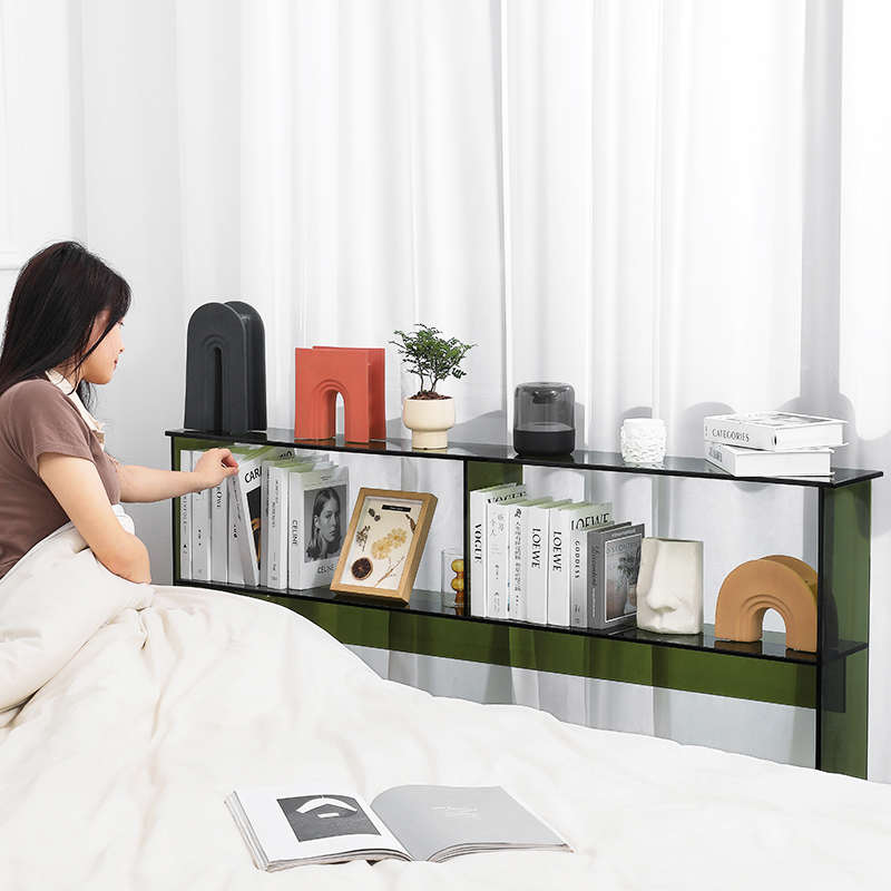 3Y床头置物架床边床尾缝隙亚克力沙发后置物架夹缝书架靠墙收纳窄