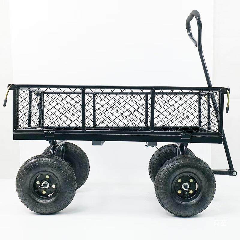 四折轮拖车牵叠拉货车网车车老虎VYM车家用搬运运货车引平板车