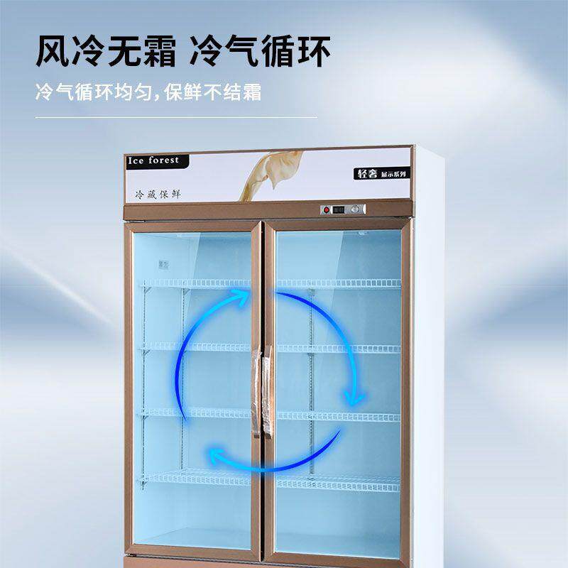 商用直冷风冷保鲜柜饮料柜冰箱啤酒柜储存食品立式啤酒柜