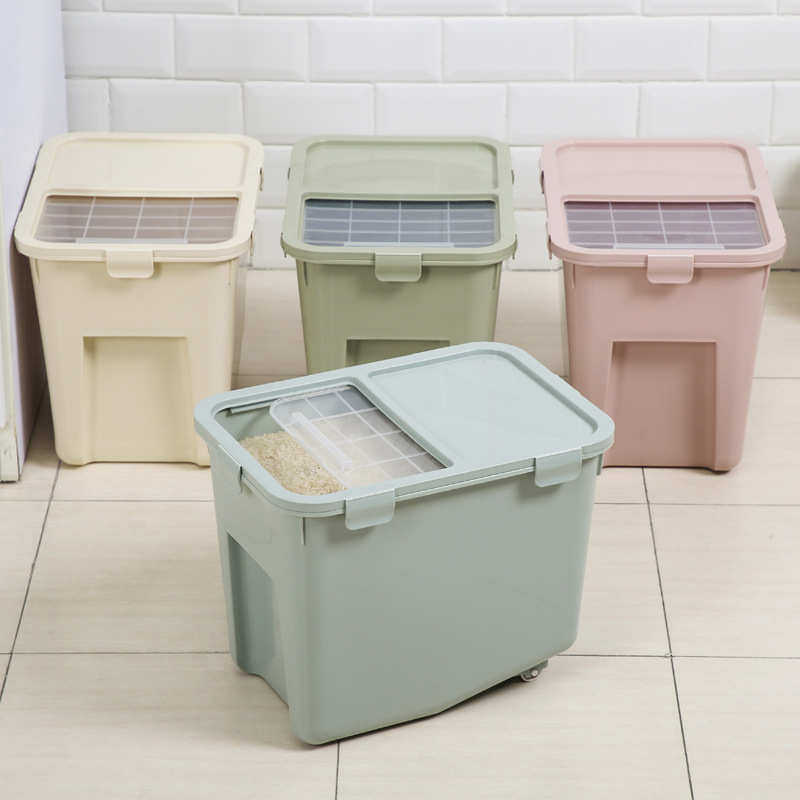 20斤米桶储米箱 塑料密封防虫防潮米缸厨房10kg米桶大米面粉桶,收纳整理,毛绒玩具收纳桶/箱,淘宝优惠券,粉丝福利购,淘宝优惠卷