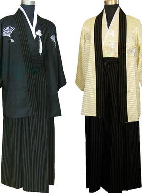 舞台演出服装古装日本武士服拍照写真服装男士日本和服日本正装