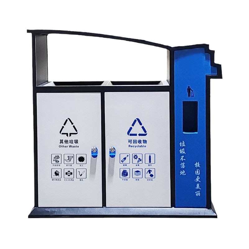 户外制垃圾桶大号垃圾筒大景区定环卫垃圾箱拉分类圾筒室外不锈钢