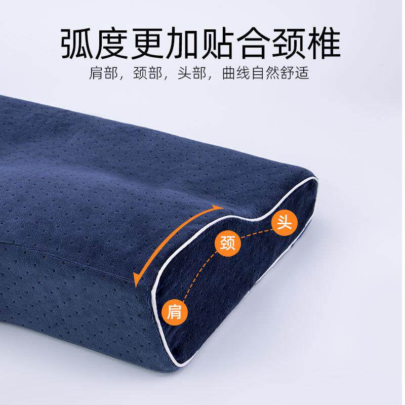 护颈椎枕头跨境蝶形记忆棉慢回弹睡眠记忆枕高低枕芯太空