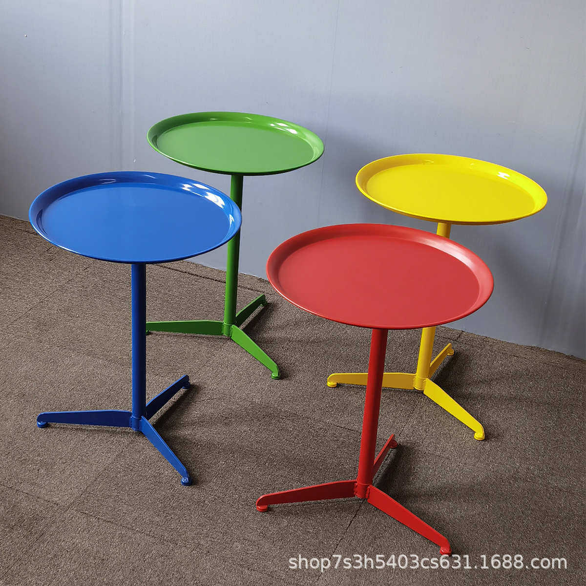 多巴胺边几轻奢沙发卧室床头床边桌子迷你圆桌孟菲斯克莱因蓝茶几,住宅家具,角几/边几,淘宝优惠券,粉丝福利购,淘宝优惠卷