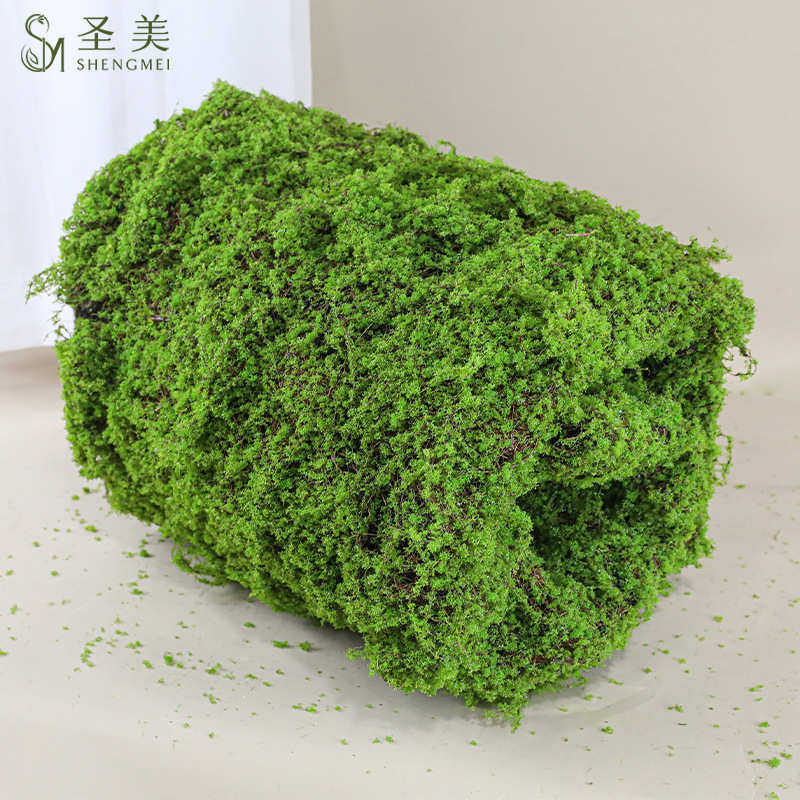 仿真苔藓草坪棕丝青苔草皮背景植物墙装饰绿植微景观植绒草皮绿植