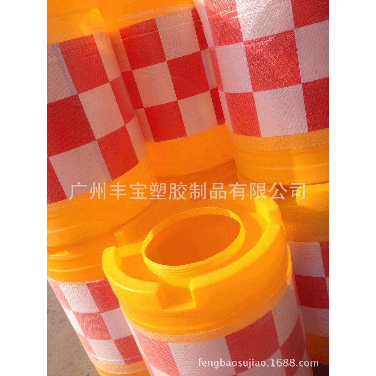 源头防厂滚塑家防撞防撞桶桶600*800防撞桶交通防撞桶,红白黑黄