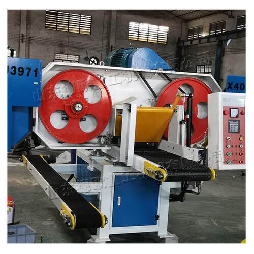 方木自动开薄片机 MJ3971卧式款带锯机 木工机械合金锯条开料机