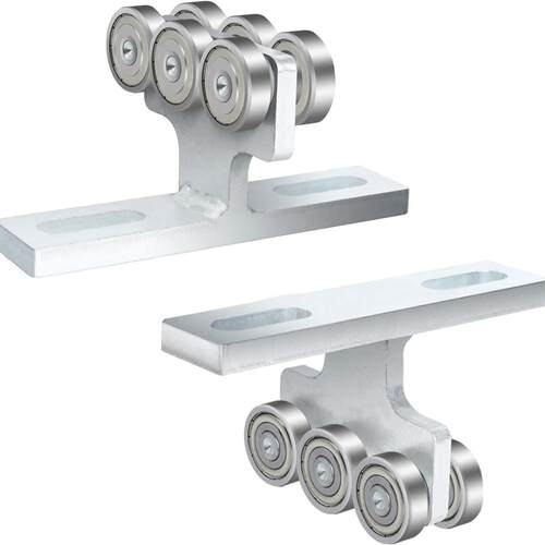 承重T型吊轮推拉滑轮轨道五金T型滑轮组件6 Wheel Trolley Assem