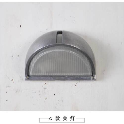 美式咖啡装饰餐吧户外酒店防水庭院灯露台灯门前阳台复古玻璃壁灯