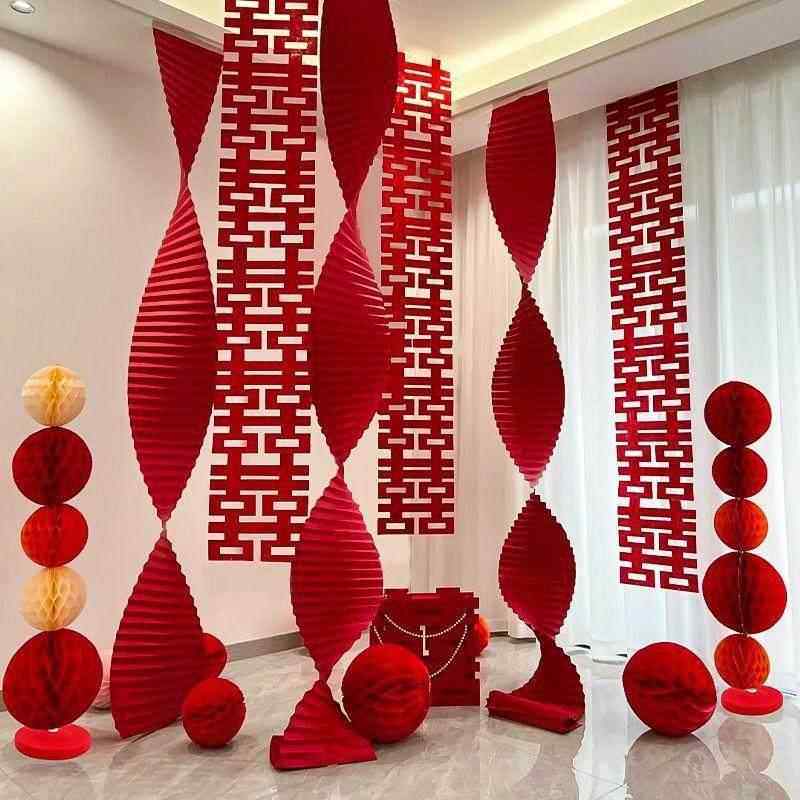 结婚礼长条喜字瓦楞纸挂件喜字灯笼婚房布置新房卧室装饰连体拉花,节庆用品/礼品,婚房装扮用品,淘宝优惠券,粉丝福利购,淘宝优惠卷