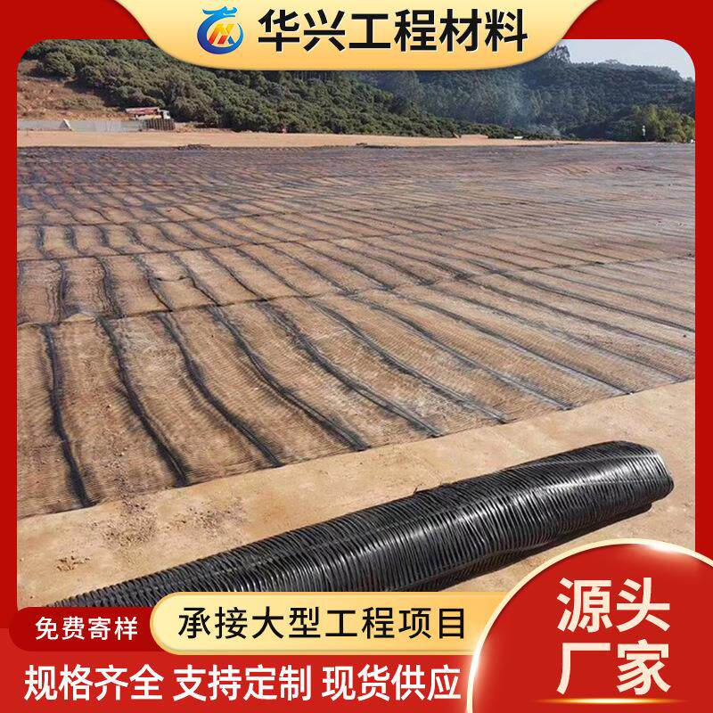 PE单向塑料土工格栅厂家100KN挡土墙护坡PP单向塑料土工格栅