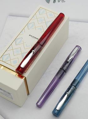 白金诞生石多棱柱色彩通透 PQ-800-BS钢笔小流星PLATNUM