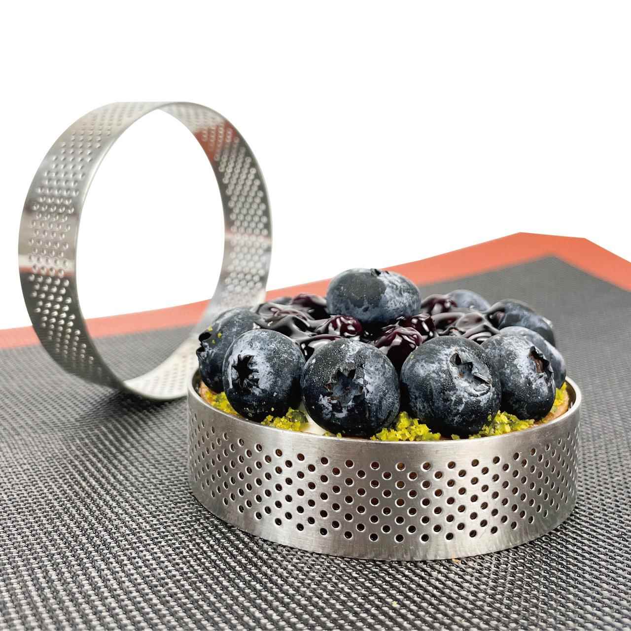 Mousse Cake Tart Ring Circle Pizza Mold 慕斯蛋糕塔圈带孔模具