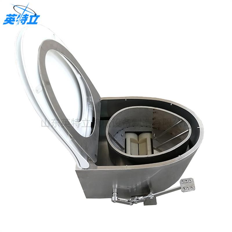 可移动无水打包机井下煤矿车船型座便器不锈钢带抽屉坐便器