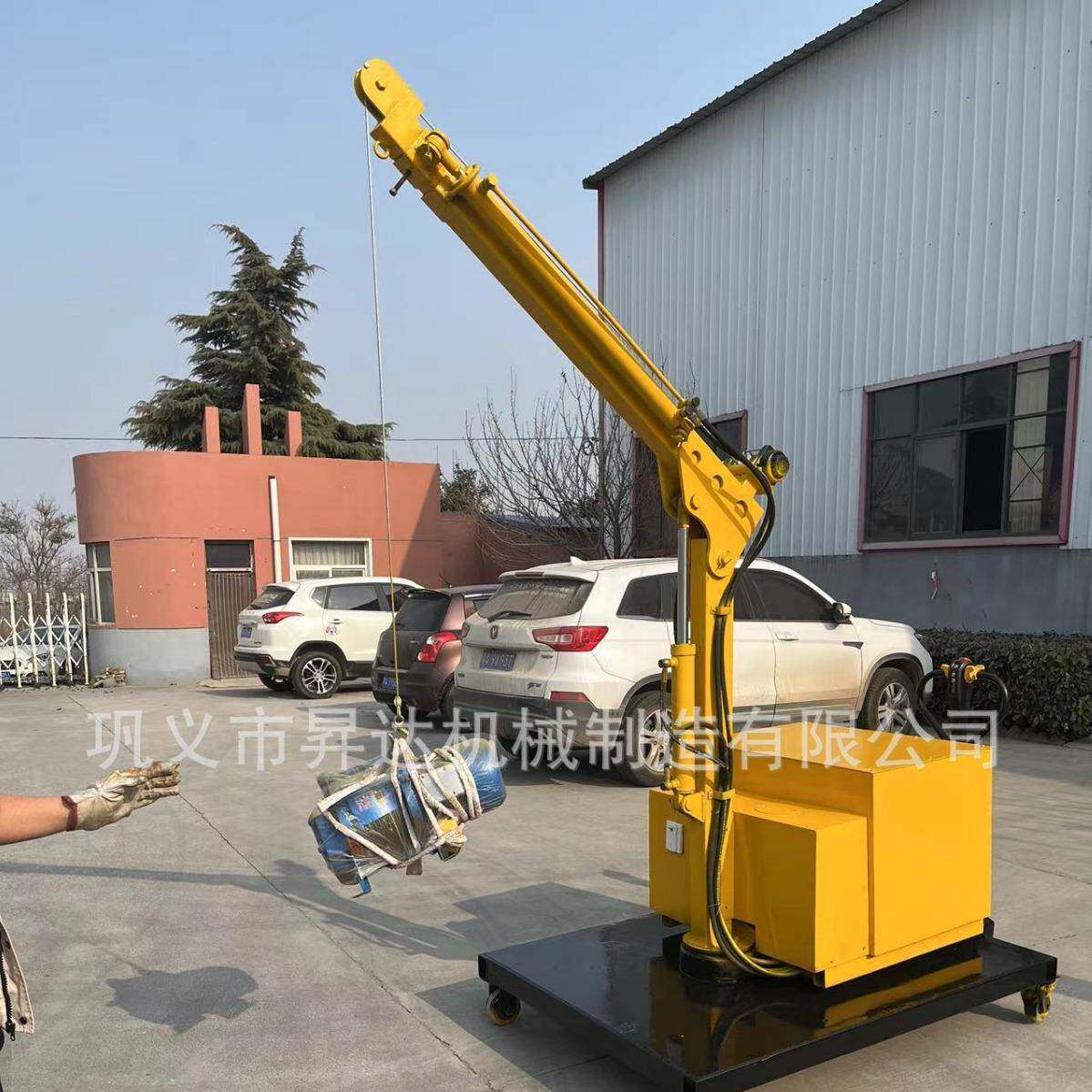 车间仓库吊货行走小吊车货物搬运设备全自动电动行走液压起重机