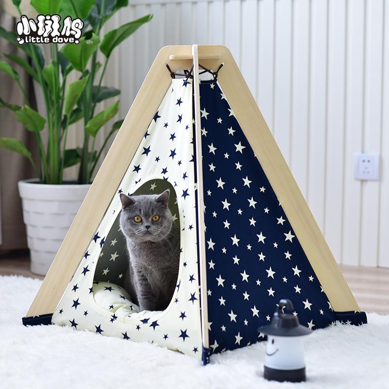 厂家现货直供韩版猫窝可拆洗狗窝猫房子宠物窝冬宠物用品