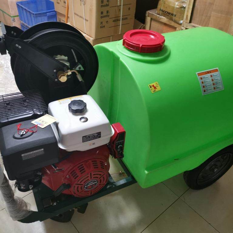 KH-T3015汽油机自带水箱清洗机10米自动卷管机300L大水箱