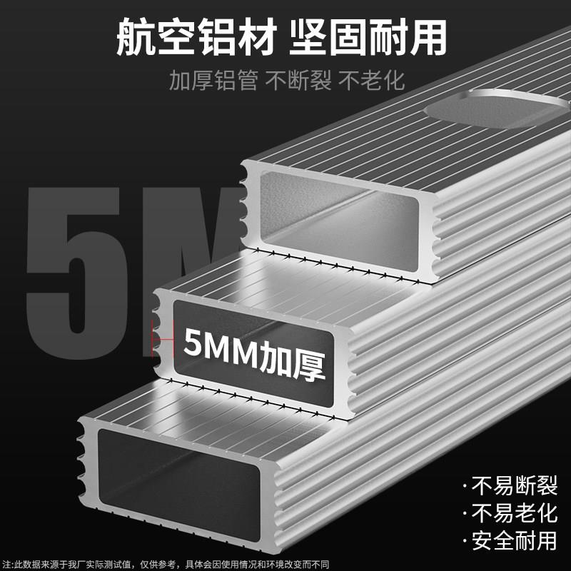 铝合金折梯工程梯加厚家叠可用人字梯携式多jjsst-3功能子伸缩阁