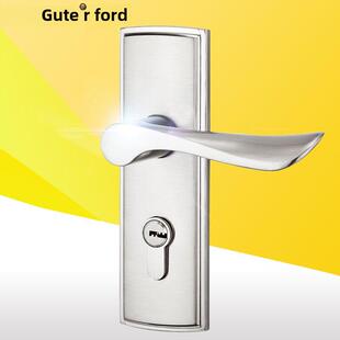 优质静音门锁防盗门把手房间门锁室内双舌木门锁欧式 卧室门把手锁