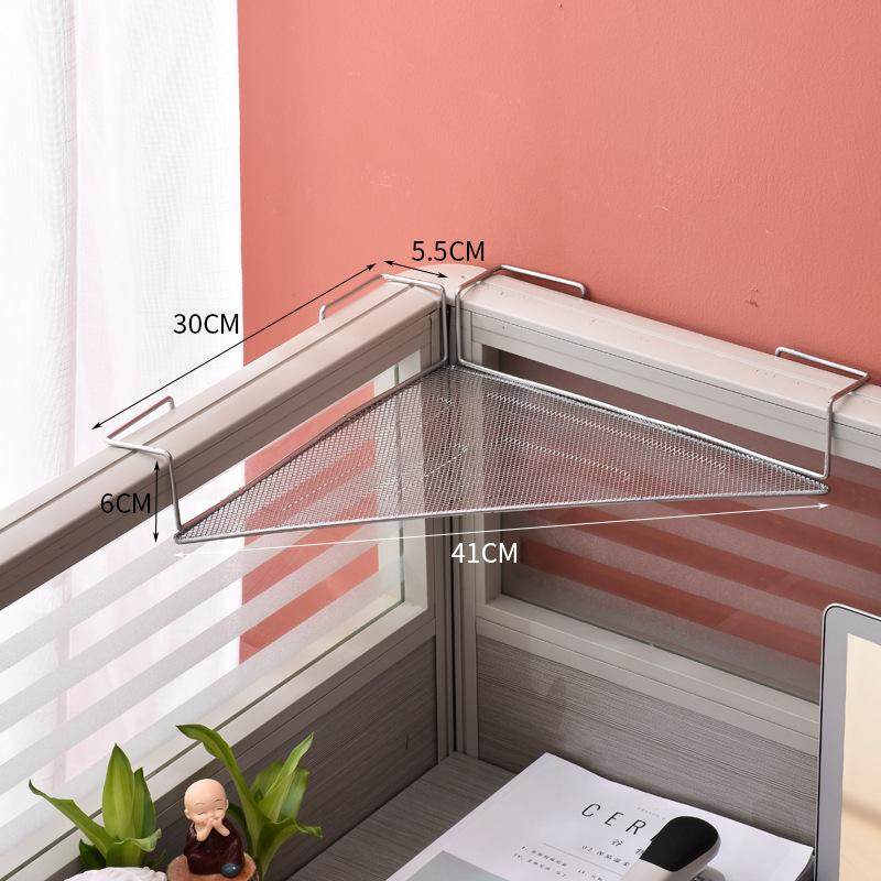 办公桌置物架悬挂工位隔断隔板三角铁艺花架收纳挂篮绿植桌面,收纳整理,书桌收纳置物架,淘宝优惠券,粉丝福利购,淘宝优惠卷