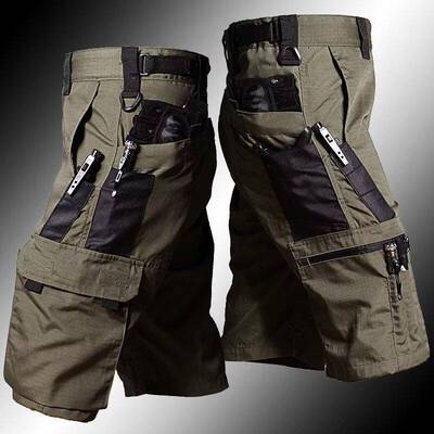 4 Men Shorts equipped zippered pockets durable wear