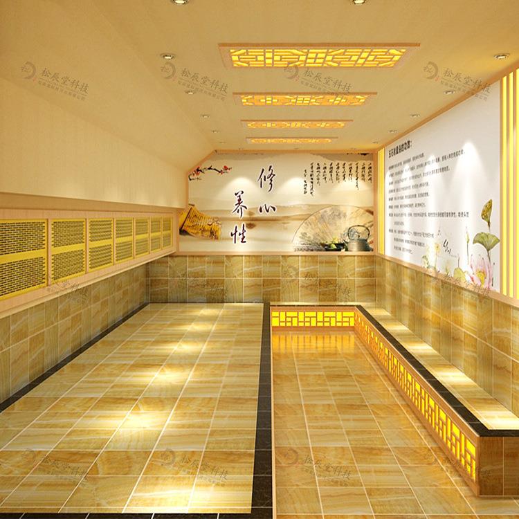 新款直销日式岩盘浴安装承建装修汗蒸馆汗蒸房设备商用岩磐浴