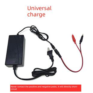 万能充电动工具12V16V18V20V21V48V电扳手锂电池适用鳄鱼夹插片线