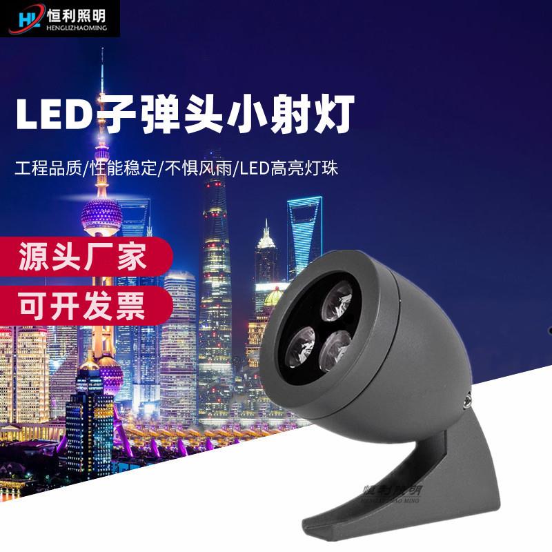 led户外防水射灯古建筑凉亭射灯 3W射树灯户外插地灯防水景观射灯