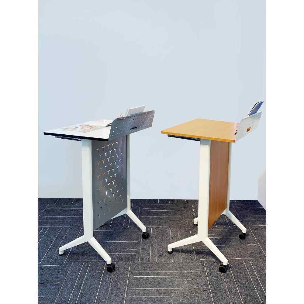 讲座学校教师接待台欢迎台主持人讲座台咨询台会议室桌可移动讲台