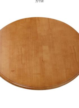 转实木餐桌盘中式现代家酒店用店旋转圆桌饭面饭桌转VBJ台胡圆桌