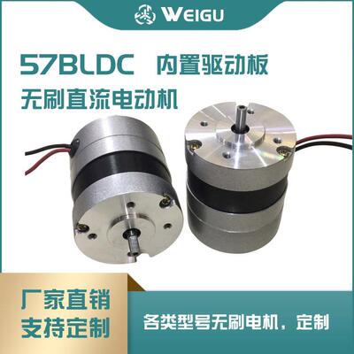 57BLDC无刷直流电动机内置驱动板风扇高效静音自动无刷马达微型