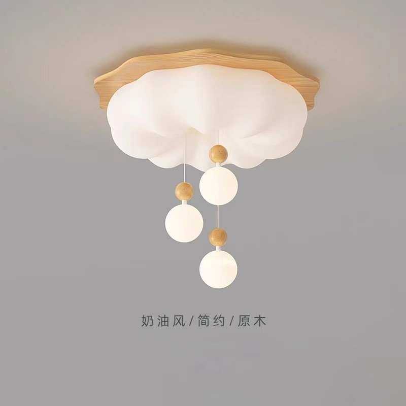 卧室吸顶灯中古侘寂风网红民宿家用原木风胡桃色实木书房间南瓜灯,家装灯饰光源,智能吸顶灯,淘宝优惠券,粉丝福利购,淘宝优惠卷