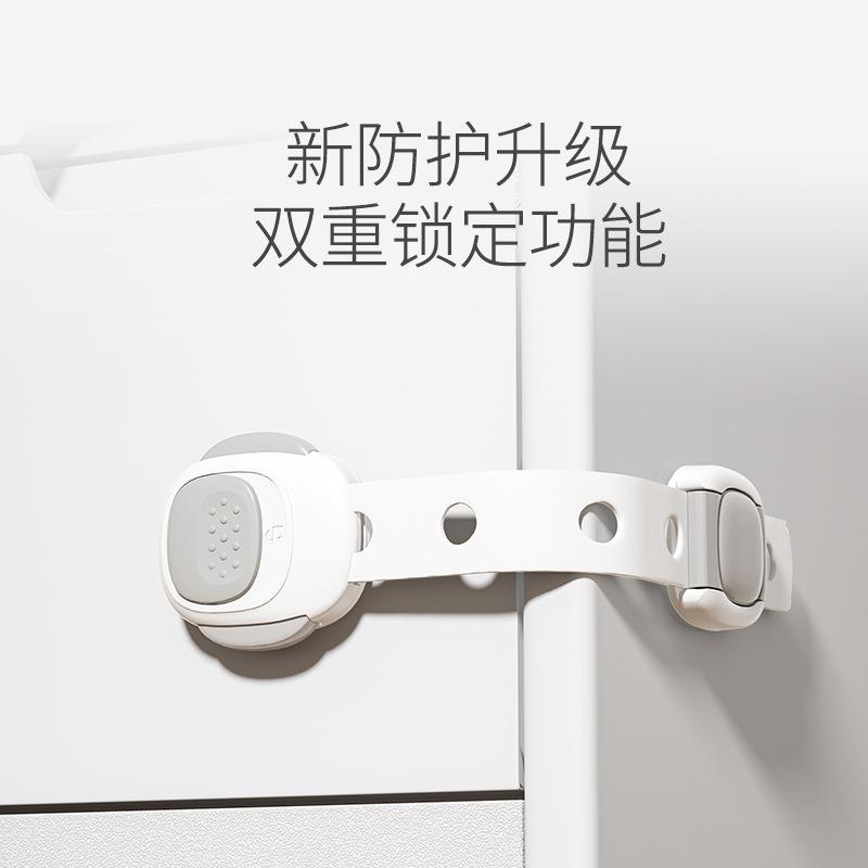 抽屉锁儿童安全锁防开门扣宝宝防夹手防开冰箱柜门锁固定扣